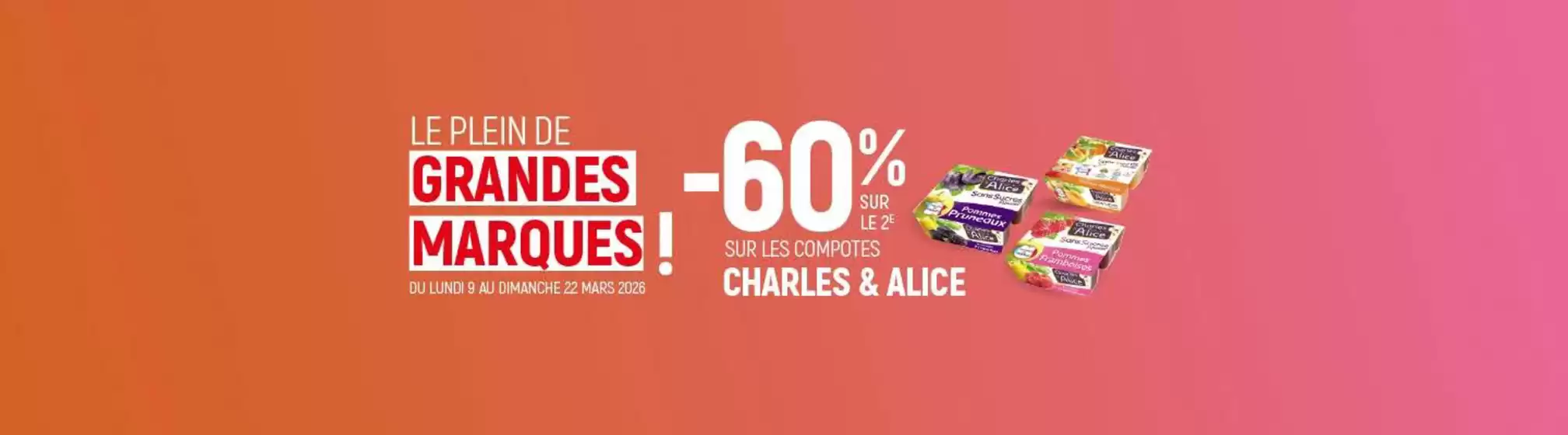 Catalogue Spar à Aime | Le plein de grandes marques ! -60% SUR LE 2EME | 2026-03-09T00:00:00.000Z - 2026-03-22T00:00:00.000Z