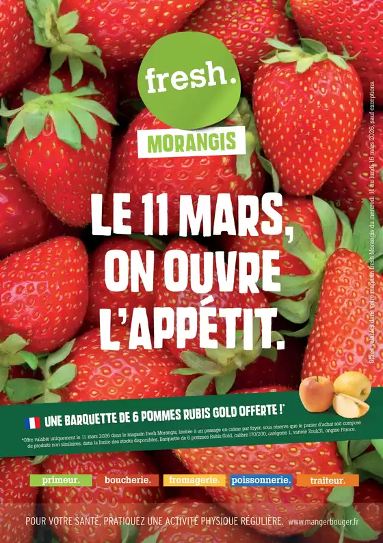 Catalogue Fresh | Le 11 mars, on ouvre l’appétit. | 2026-03-11T00:00:00.000Z - 2026-03-16T00:00:00.000Z