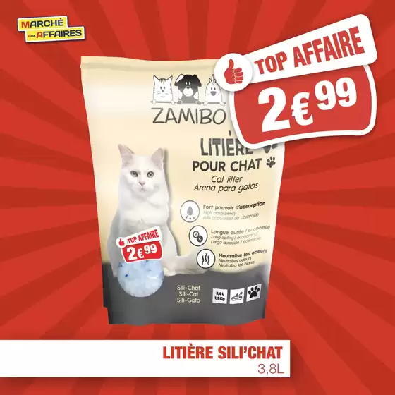 Catalogue Marché aux Affaires | Parce que votre chat mérite le meilleur ! Découvrez notre sélection d’articles à petits prix pour chats. | 2026-03-09T00:00:00.000Z - 2026-03-22T00:00:00.000Z