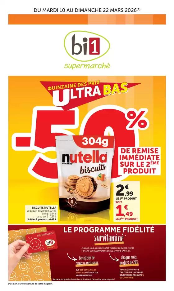 Catalogue Bi1 à Grasse | Temps Fort 2 Mars Su2 | 2026-03-10T00:00:00.000Z - 2026-03-22T00:00:00.000Z