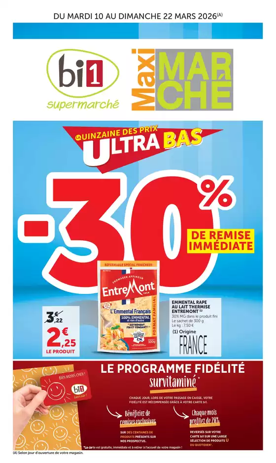 Catalogue Bi1 à Grasse | Temps Fort 2 Mars Ue2 | 2026-03-10T00:00:00.000Z - 2026-03-22T00:00:00.000Z