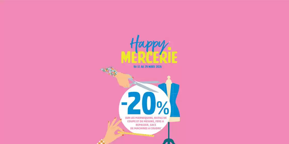 Catalogue Mondial Tissus à Clisson | Matériel de couture | 2026-03-11T00:00:00.000Z - 2026-03-29T00:00:00.000Z