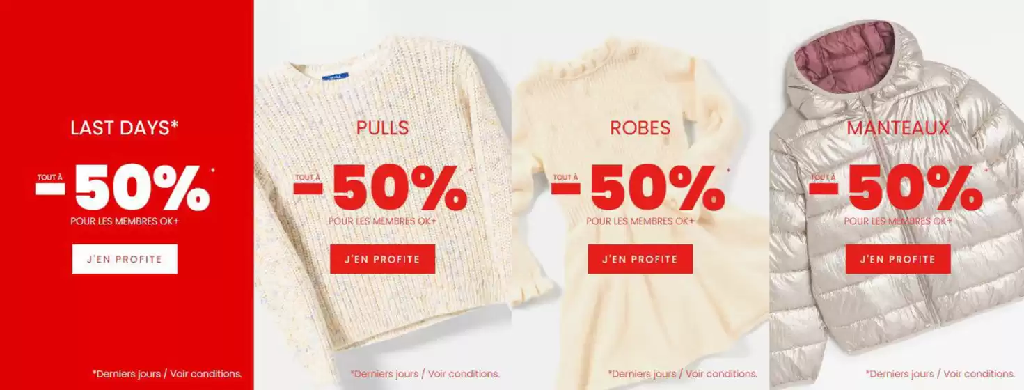 Catalogue Okaïdi à Béthune | LASTDAYS Tout à -50% | 2026-03-11T00:00:00.000Z - 2026-03-15T00:00:00.000Z