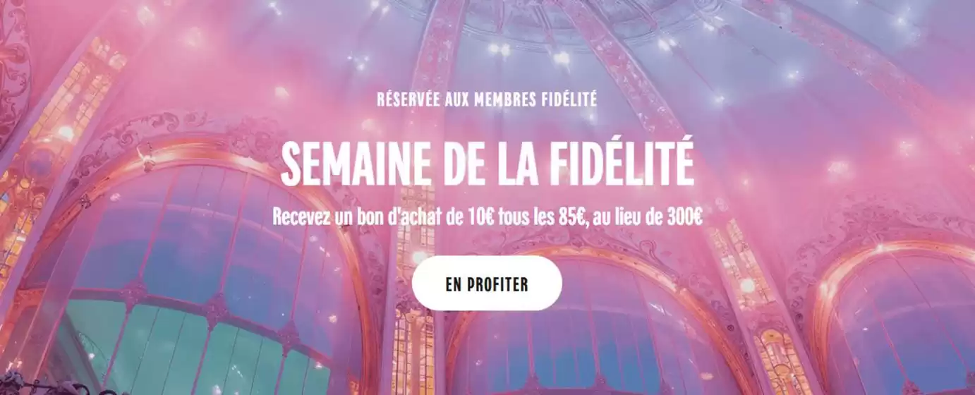 Catalogue Galeries Lafayette à Drancy | 10€ tous les 85€ d'achat ! | 2026-03-12T00:00:00.000Z - 2026-03-31T00:00:00.000Z