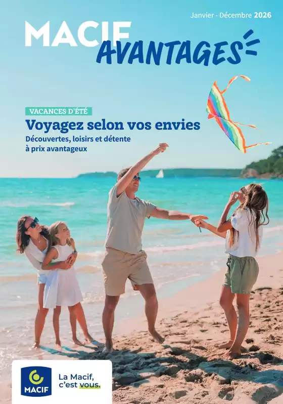 Catalogue Macif à Saint-Just-en-Chaussée | Avantages Catalogue Voyages 2026 | 2026-03-12T00:00:00.000Z - 2026-12-31T00:00:00.000Z