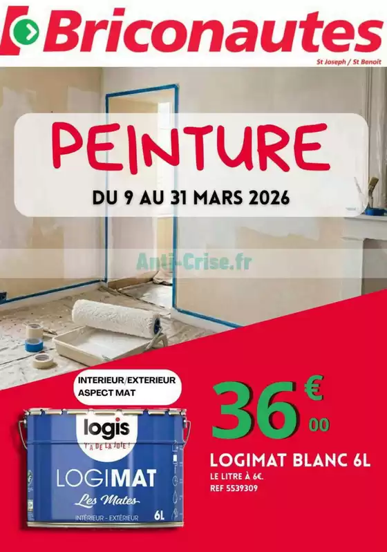 Catalogue Les Briconautes à Aubenas | Peinture | 2026-03-12T00:00:00.000Z - 2026-03-31T00:00:00.000Z