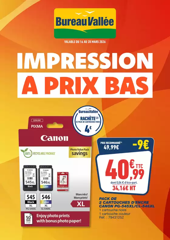 Catalogue Bureau Vallée à Beaumont-de-Lomagne | IMPRESSION À PRIX BAS | 2026-03-16T00:00:00.000Z - 2026-03-28T00:00:00.000Z