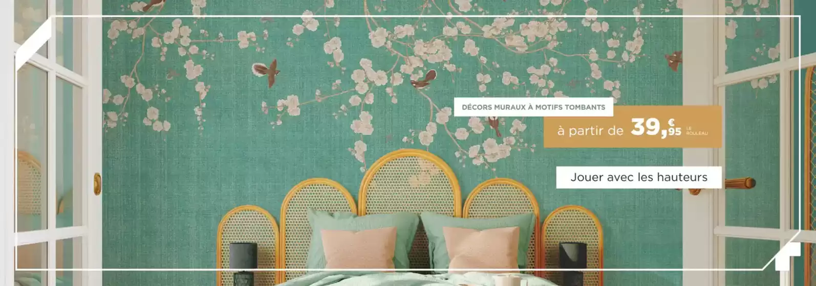 Catalogue 4 Murs à La Roche-sur-Yon | Papier peint panoramique motif tombant : jouez avec la hauteur | 2026-03-13T00:00:00.000Z - 2026-03-31T00:00:00.000Z