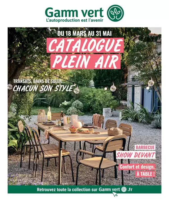 Catalogue Gamm vert à Le Bourget | CATALOGUE PLEIN AIR | 2026-03-16T00:00:00.000Z - 2026-05-31T00:00:00.000Z