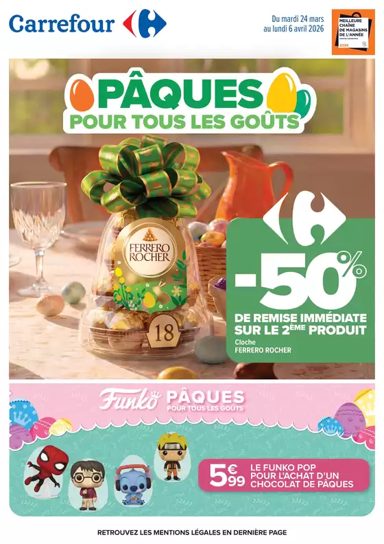 Catalogue Carrefour à Chambly | PÂQUES POUR TOUS LES GOÛTS | 2026-03-24T00:00:00.000Z - 2026-04-06T00:00:00.000Z