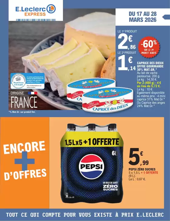 Catalogue E.Leclerc à Chambly | TRAFIC POUVOIR DACHAT 2 - EXPRESS | 2026-03-17T00:00:00.000Z - 2026-03-28T00:00:00.000Z