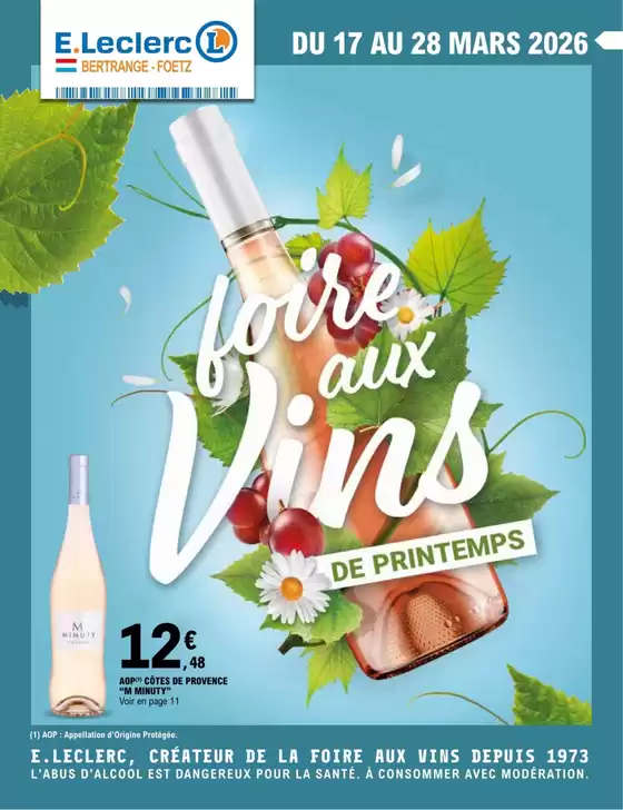Catalogue E.Leclerc à Chambly | Foire aux vins | 2026-03-17T00:00:00.000Z - 2026-03-28T00:00:00.000Z