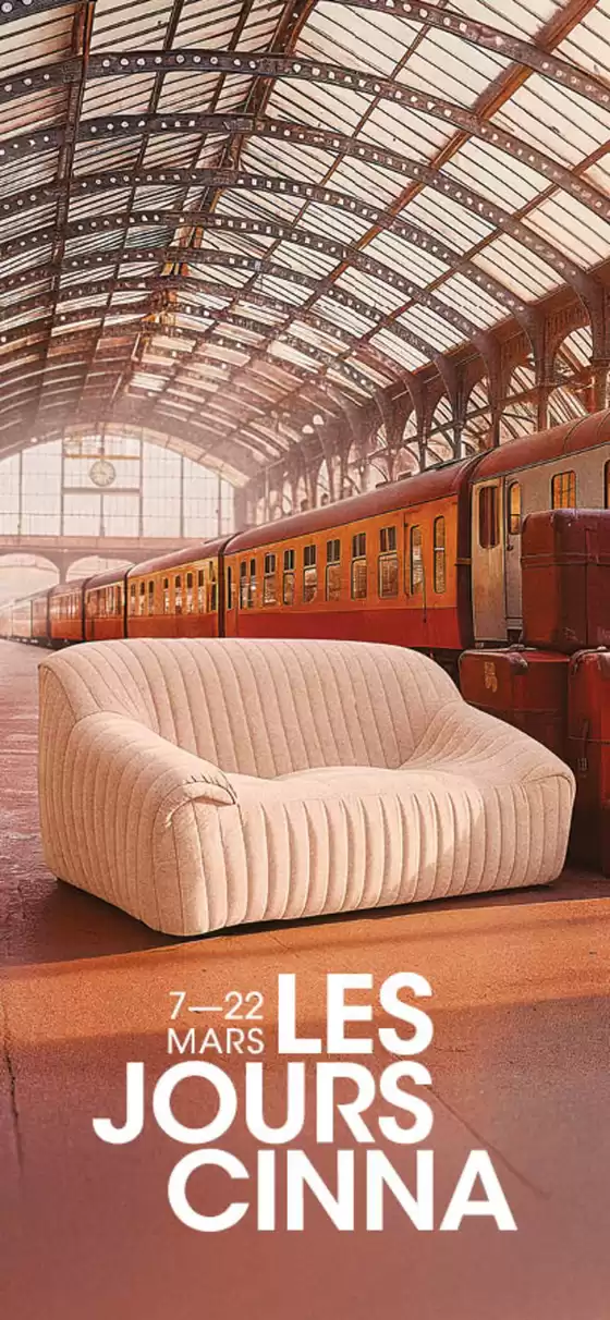 Catalogue Cinna à Carcassonne | Les Jours Cinna Enjoy 15% OFF the entire collection only until March 22! | 2026-03-16T00:00:00.000Z - 2026-03-22T00:00:00.000Z