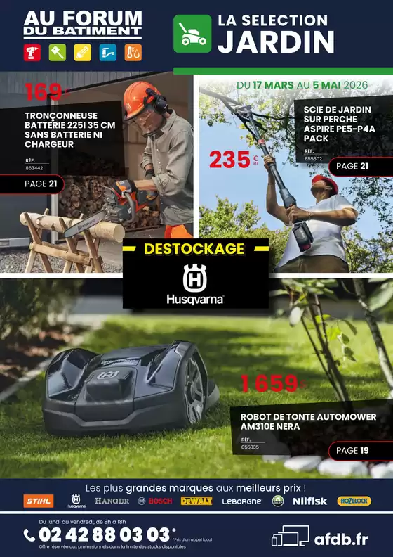 Catalogue Au Forum du Bâtiment à Bois-Colombes | LA SELECTION JARDIN | 2026-03-17T00:00:00.000Z - 2026-05-05T00:00:00.000Z