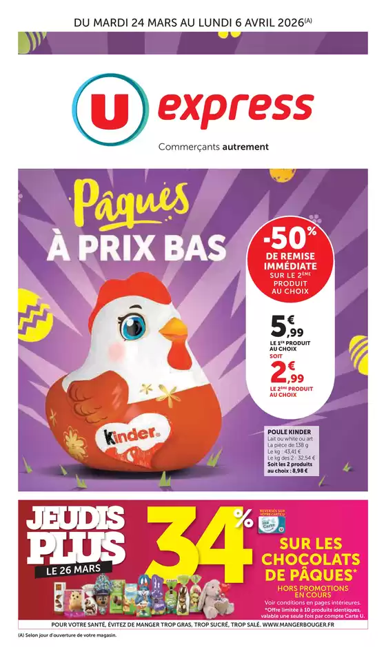 Catalogue U Express à Paimbœuf | Special Pâques | 2026-03-24T00:00:00.000Z - 2026-04-06T00:00:00.000Z