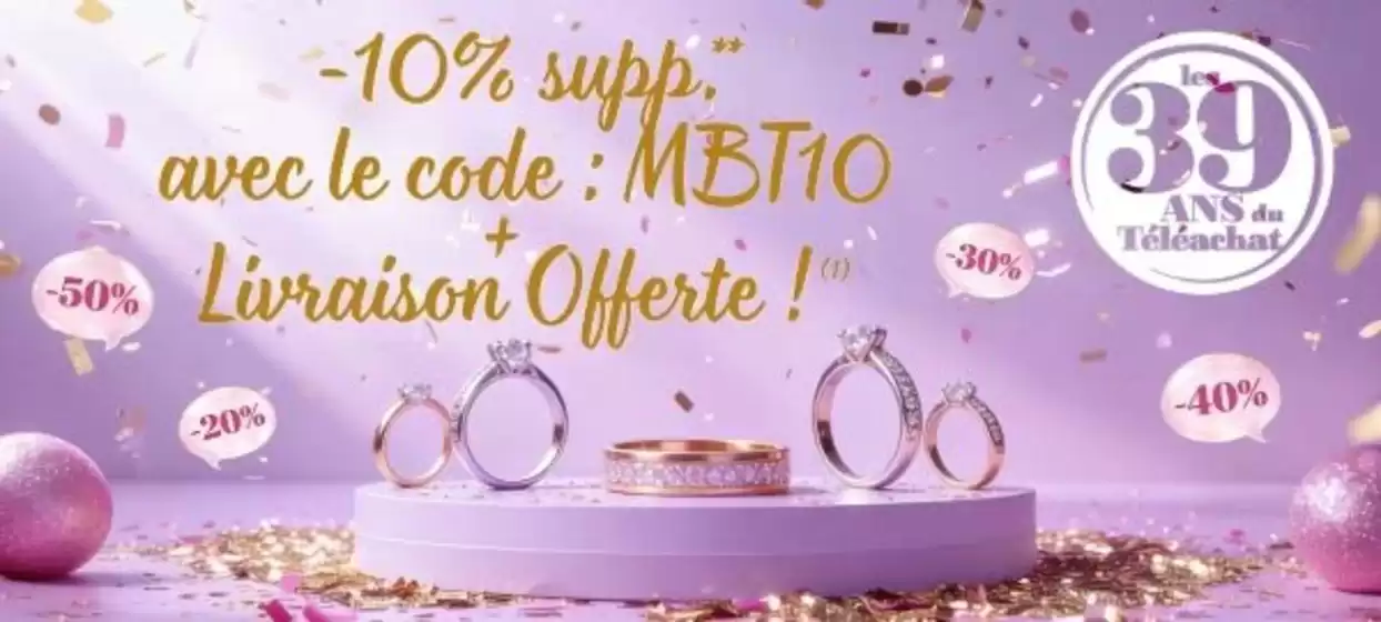 Catalogue Teleshopping à Thiais | -10% SUPP. + Livraison OFFERTE | 2026-03-19T00:00:00.000Z - 2026-03-31T00:00:00.000Z