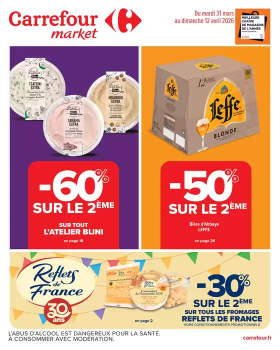 Catalogue Carrefour Market à Aigurande | LES PROMOS DU QUOTIDIEN | 2026-03-31T00:00:00.000Z - 2026-04-12T00:00:00.000Z