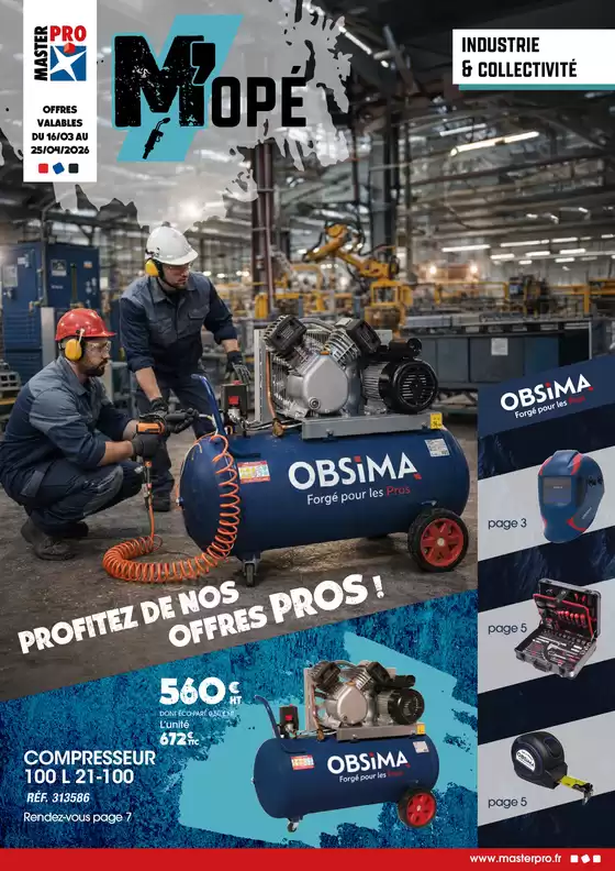 Catalogue Master Pro à Montauban | MOPE Industrie Mars 26 | 2026-03-16T00:00:00.000Z - 2026-04-25T00:00:00.000Z