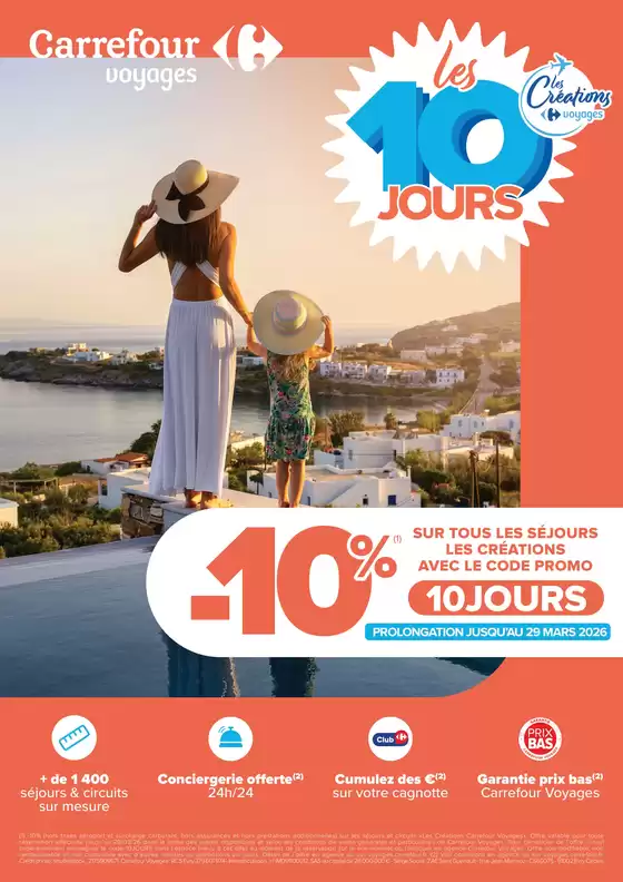 Catalogue Carrefour Express à Seyssins | LES 10 JOURS LES CRÉATIONS CARREFOUR VOYAGES | 2026-03-06T00:00:00.000Z - 2026-03-29T00:00:00.000Z