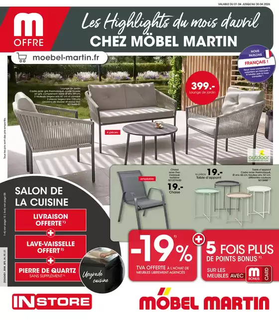 Catalogue Möbel Martin à Rosny-sous-Bois | Les Highlights du mois d'avril | 2026-04-01T00:00:00.000Z - 2026-04-30T00:00:00.000Z