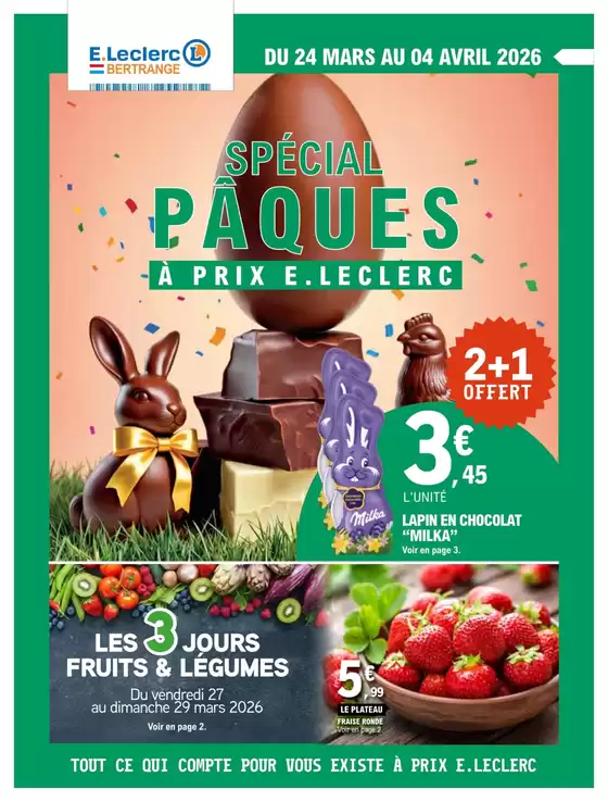 Catalogue E.Leclerc à Drancy | 26M132C03LU | 2026-03-24T00:00:00.000Z - 2026-04-04T00:00:00.000Z