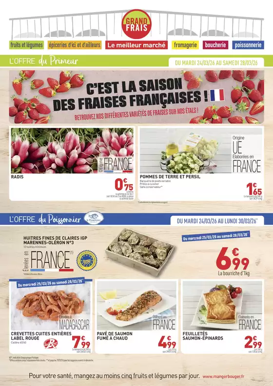 Catalogue Grand Frais à Yerres | Nos offres du moment | 2026-03-24T00:00:00.000Z - 2026-04-04T00:00:00.000Z