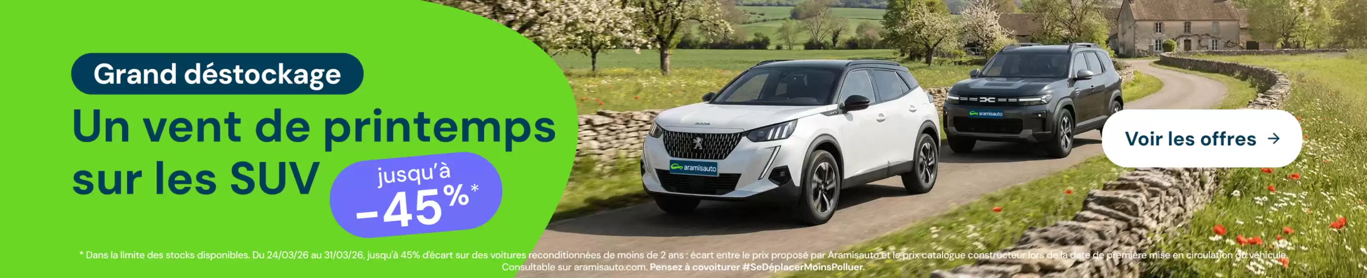 Catalogue Aramis Auto à Saint-Savinien | Grand déstockage | 2026-03-25T00:00:00.000Z - 2026-03-31T00:00:00.000Z
