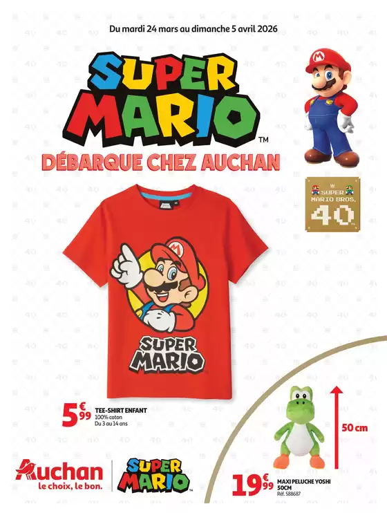 Catalogue Auchan Hypermarché à Paris | Super Mario Bros hypers | 2026-03-25T00:00:00.000Z - 2026-04-05T00:00:00.000Z