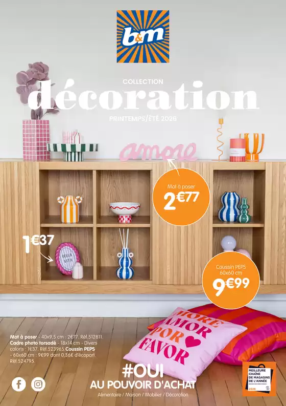 Catalogue B&M à Condom | Décoration Printemps/Été | 2026-03-11T00:00:00.000Z - 2026-05-26T00:00:00.000Z