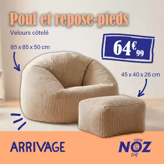 Catalogue Noz à Boé | Pouf et repos-pieds | 2026-03-25T00:00:00.000Z - 2026-04-04T00:00:00.000Z