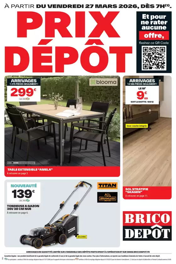 Catalogue Brico Dépôt | PRIX DÉPÔT | 2026-03-27T00:00:00.000Z - 2026-04-09T00:00:00.000Z