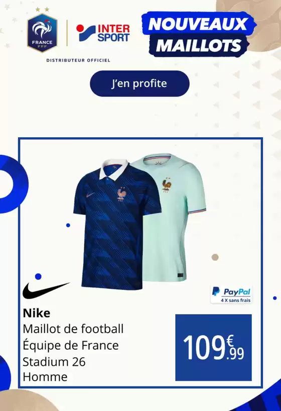 Catalogue Intersport à Grenoble | Nouveaux maillots | 2026-03-25T00:00:00.000Z - 2026-04-05T00:00:00.000Z
