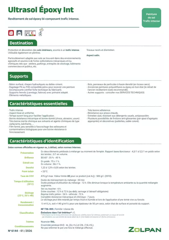 Catalogue Zolpan | Ultrasol Epoxy Int fiche technique | 2026-03-25T00:00:00.000Z - 2026-04-30T00:00:00.000Z