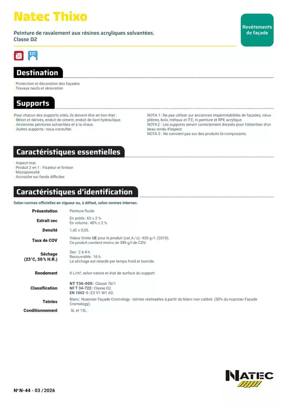 Catalogue Zolpan | Natec Thixo fiche technique | 2026-03-01T00:00:00.000Z - 2026-03-31T00:00:00.000Z