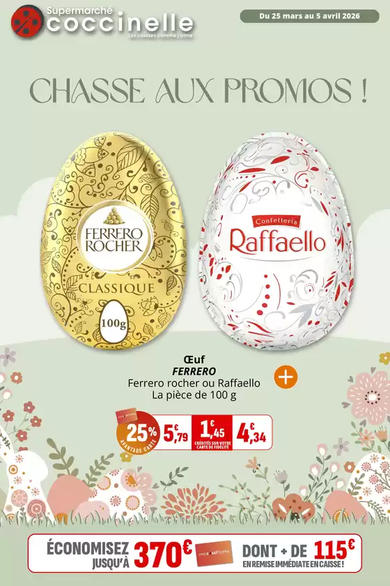 Catalogue Coccinelle Supermarché | CHASSE AUX PROMOS! | 2026-03-25T00:00:00.000Z - 2026-04-05T00:00:00.000Z