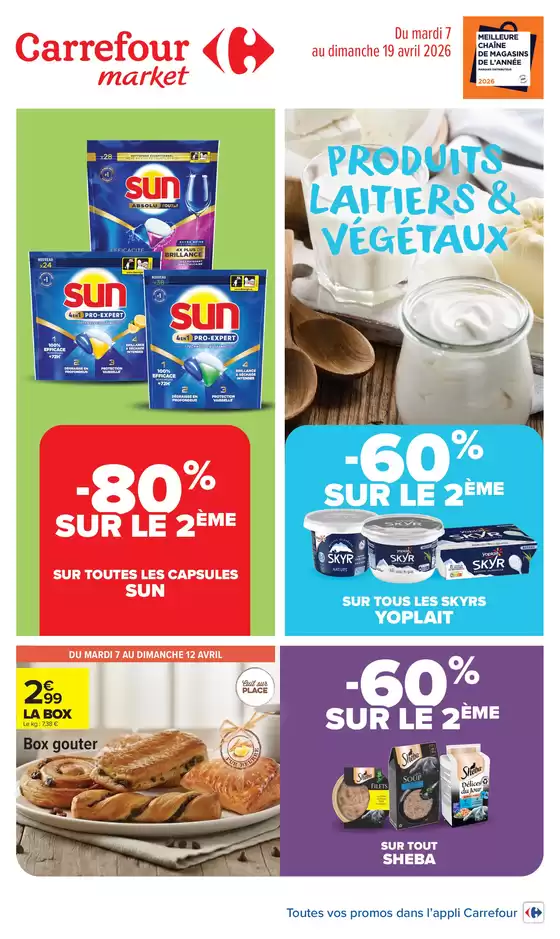 Catalogue Carrefour Drive | PRODUITS LAITIERS ET VÉGÉTEAUX | 2026-04-07T00:00:00.000Z - 2026-04-19T00:00:00.000Z
