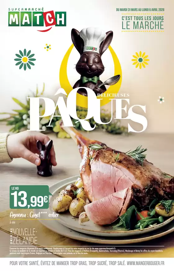 Catalogue Supermarché Match à Vézeronce-Curtin | DÉLICIEUSES PÂQUES | 2026-03-27T00:00:00.000Z - 2026-04-06T00:00:00.000Z