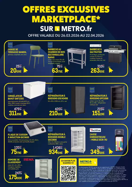Catalogue Metro | OFFRES EXCLUSIVES MARKETPLACE* | 2026-03-27T00:00:00.000Z - 2026-04-22T00:00:00.000Z