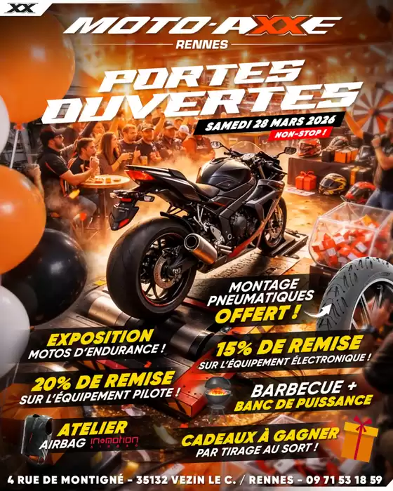 Catalogue Moto-Axxe à Dampierre-sur-Salon | Retrouvez tous vos magasins en animations ce week-end du 28 mars 2026 ! | 2026-03-27T00:00:00.000Z - 2026-03-28T00:00:00.000Z
