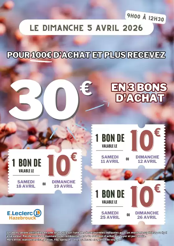 Catalogue E.Leclerc à Paris | Bons dachat 5 avril | 2026-04-05T00:00:00.000Z - 2026-04-26T00:00:00.000Z