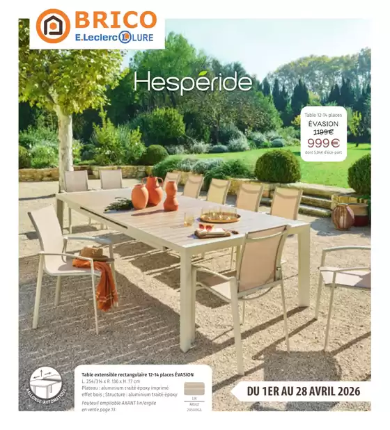 Catalogue E.Leclerc à Rouen | HESPERIDE BRICO | 2026-04-01T00:00:00.000Z - 2026-04-28T00:00:00.000Z