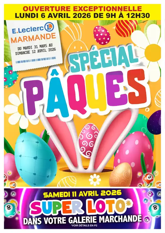 Catalogue E.Leclerc à Rennes | OP INTERNE PAQUES | 2026-03-31T00:00:00.000Z - 2026-04-12T00:00:00.000Z