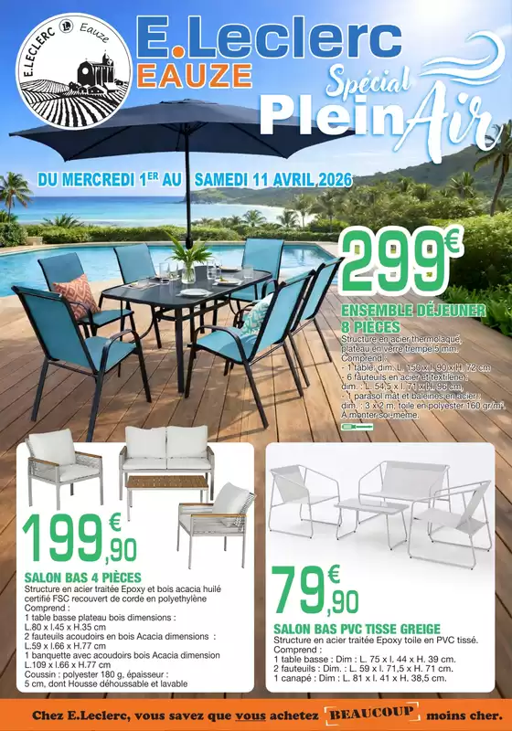 Catalogue E.Leclerc à Rennes | PLEIN AIR MAG | 2026-04-01T00:00:00.000Z - 2026-04-11T00:00:00.000Z