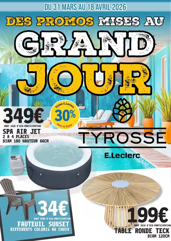 Catalogue E.Leclerc à Rennes | DESTOCKAGE PLEIN AIR | 2026-03-31T00:00:00.000Z - 2026-04-18T00:00:00.000Z