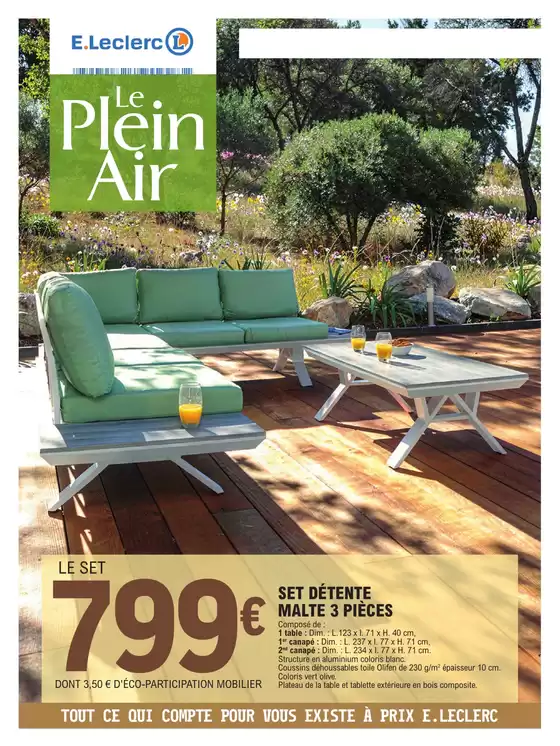 Catalogue E.Leclerc à Rennes | PLEIN AIR GSA | 2026-03-30T00:00:00.000Z - 2026-04-18T00:00:00.000Z