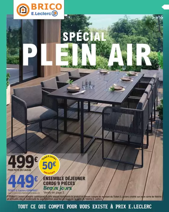 Catalogue E.Leclerc Brico à Reims | Plein Air Gsa - Gss | 2026-03-31T00:00:00.000Z - 2026-04-18T00:00:00.000Z