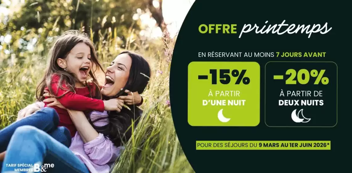 Catalogue B&B Hotels | Offre printemps | 2026-03-30T00:00:00.000Z - 2026-05-31T00:00:00.000Z