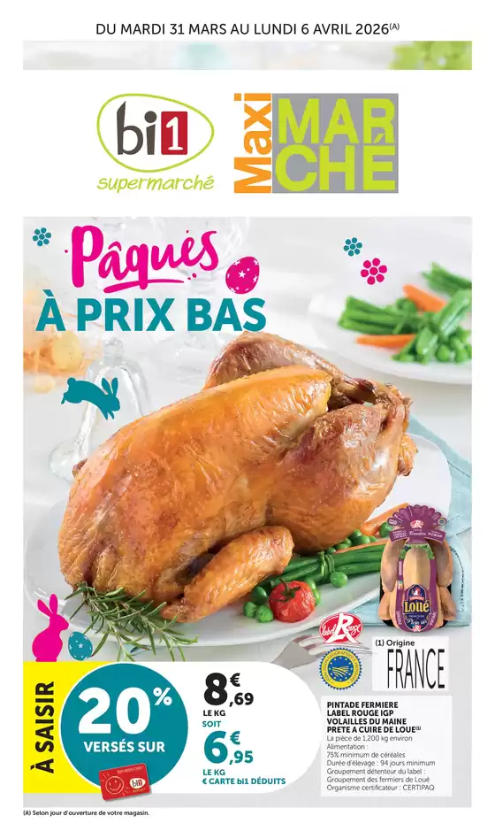 Catalogue Bi1 à Longeville-sur-Mer | Pâques Ue | 2026-03-31T00:00:00.000Z - 2026-04-06T00:00:00.000Z