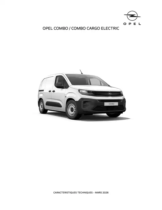 Catalogue Opel à Amiens | CT OPEL COMBO CARGO ET COMBO CARGO ELECTRIC MARS 2026 | 2026-03-01T00:00:00.000Z - 2026-03-31T00:00:00.000Z