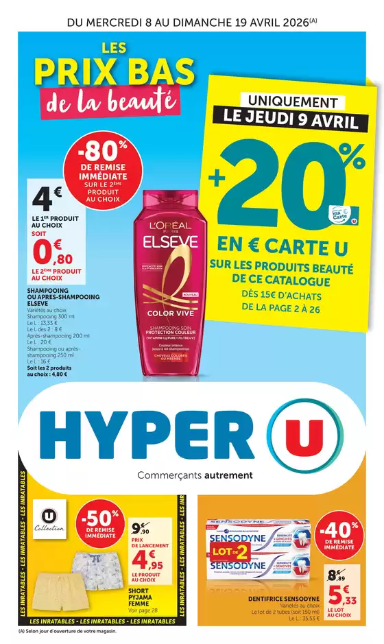 Catalogue Hyper U à  | Nouvelle collection U | 2026-04-08T00:00:00.000Z - 2026-04-19T00:00:00.000Z